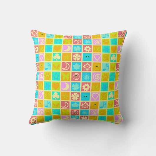 Funny Colorful Pattern Baby Kussen (Achterkant)