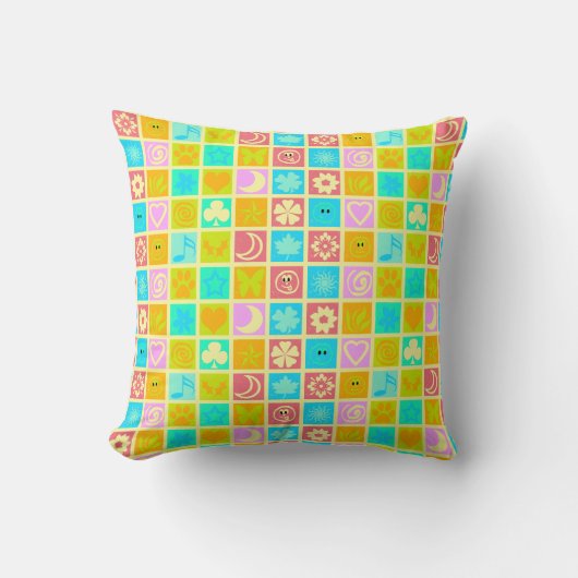 Funny Colorful Pattern Baby Kussen (Voorkant)