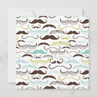 Funny Colorful Pattern for Mustache Lovers