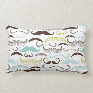 Funny Colorful Pattern for Mustache Lovers Kussen