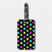 Funny Colorful Polka Dots - Adres Bagagelabel (Achterkant verticaal)