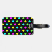 Funny Colorful Polka Dots - Adres Bagagelabel (Achterkant horizontaal)