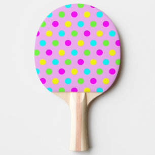Funny Colorful Polka Dots - Ping Pong Paddle Tafeltennisbatje