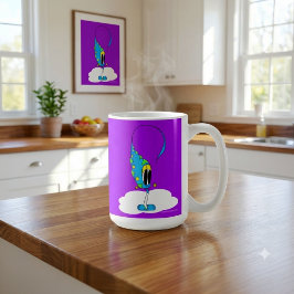 Funny, Colorful, Quirky, Cartoon Character Koffiemok
