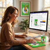 Funny, Colorful, Quirky, Cartoon Character Koffiemok