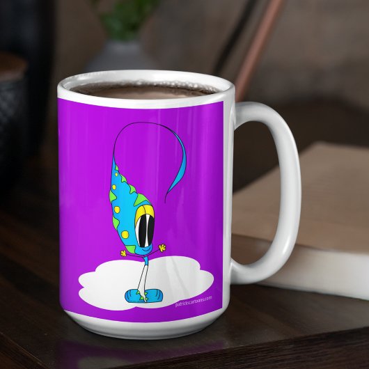 Funny, Colorful, Quirky, Cartoon Character Koffiemok