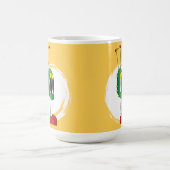 Funny, Colorful, Quirky, Cartoon Character Koffiemok (Center)