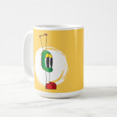 Funny, Colorful, Quirky, Cartoon Character Koffiemok (Voorkant links)