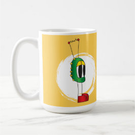 Funny, Colorful, Quirky, Cartoon Character Koffiemok
