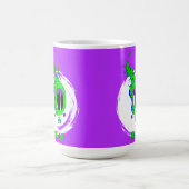 Funny, Colorful, Quirky, Cartoon Character Koffiemok (Center)