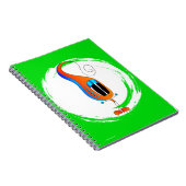 Funny, Colorful, Quirky, Cartoon Character Notitieboek (Rechterzijde)