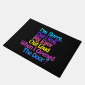 Funny Colorful Sarcastic Black Doormat Deurmat (Schuin)