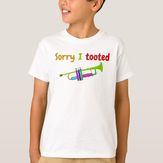 Funny Colorful Trumpet T-Shirt (Voorkant)