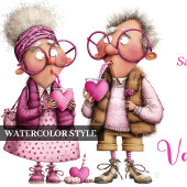 Funny Colorful Valentine Sarcastic Love Couple Feestdagenkaart
