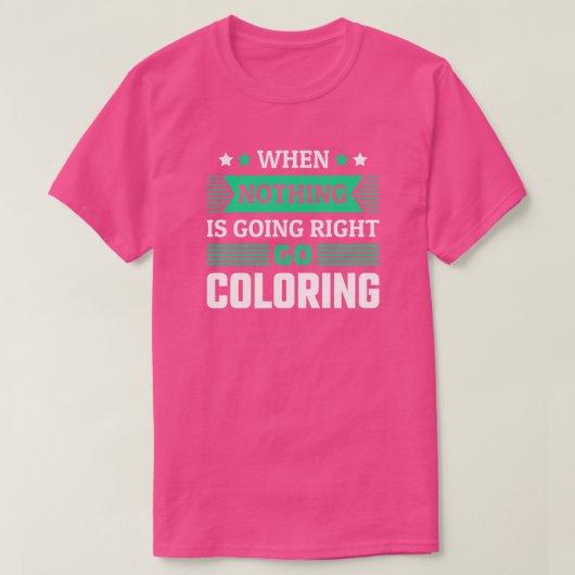 Funny Coloring Fan T-Shirt (Design voorkant)