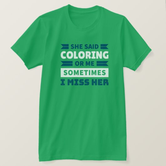 Funny Coloring T-Shirt (Design voorkant)
