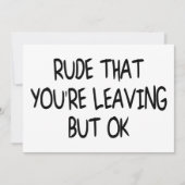 Funny CoMedewerker die Farewell verliest Vaarwel Kaart (Voorkant)