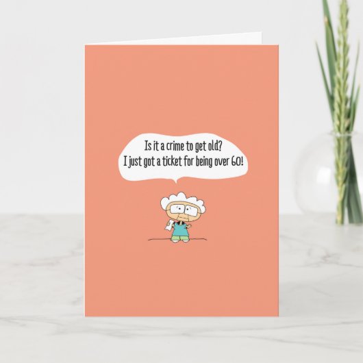 Funny Comic Birthday Greeting Card - 114 Kaart (Voorkant)