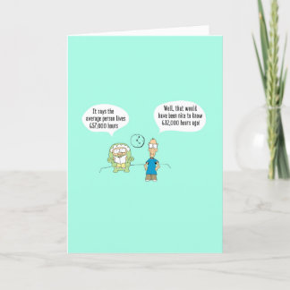 Funny Comic Birthday Kaart