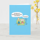 Funny Comic Birthday Kaart - 119 (Gele Bloem)