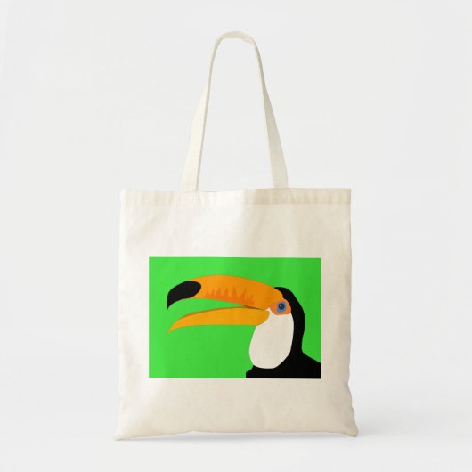 Funny comic cartoon Toucan bird glimlach Tote Bag (Voorkant)