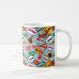 Funny Comic Pattern Koffiemok