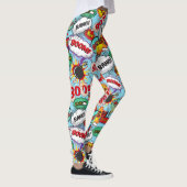 Funny Comic Pattern Leggings (Rechts)