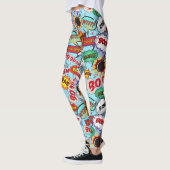 Funny Comic Pattern Leggings (Links)