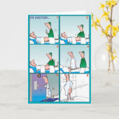 Funny comic strip kaart (Gele Bloem)