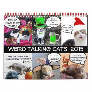 FUNNY COMIC STRIPS VAN WEIRD TALKING CATS 2015 KALENDER