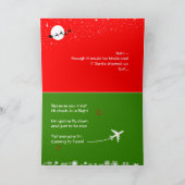 Funny Coming Home Sing-a-long Santa Feestdagen Kaart (Binnen)