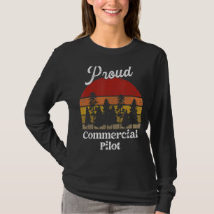 Funny Commercial Pilot Shirten Job Title Professio T-shirt