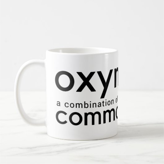 Funny Common Sense Coffee Cup Mok (Links)