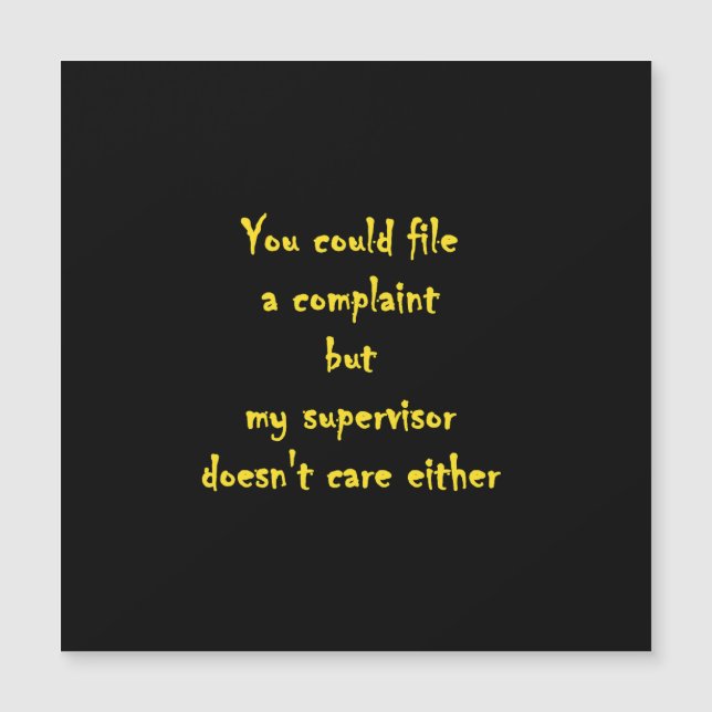 Funny Complaint Department Apathy  (Voorkant)