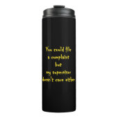 Funny Complaint Department Apathy Thermosbeker (Voorkant)