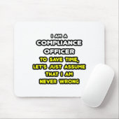 Funny Compliance Officer T-Shirts Muismat (Met muis)