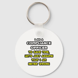 Funny Compliance Officer T-Shirts Sleutelhanger