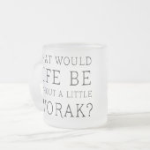 Funny Composer Life without Dvorak Gift Matglas Koffiemok (Voorkant links)