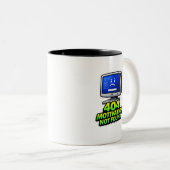 Funny Computer 404 Motivation Coffee Mug Tweekleurige Koffiemok (Voorkant rechts)