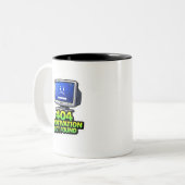 Funny Computer 404 Motivation Coffee Mug Tweekleurige Koffiemok (Voorkant links)