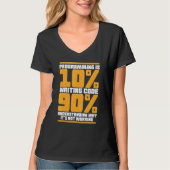Funny Computer Binary Code Programmer, ontwikkelaa T-shirt (Voorkant)