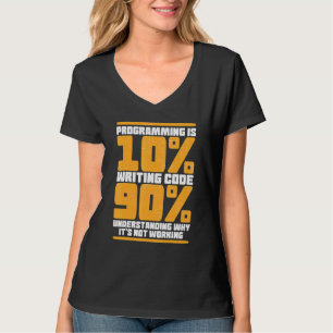 Funny Computer Binary Code Programmer, ontwikkelaa T-shirt