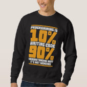 Funny Computer Binary Code Programmer, ontwikkelaa Trui (Voorkant)