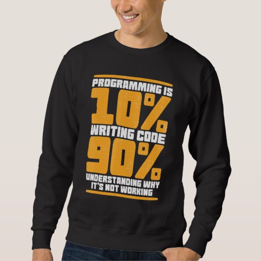 Funny Computer Binary Code Programmer, ontwikkelaa Trui (Voorkant)