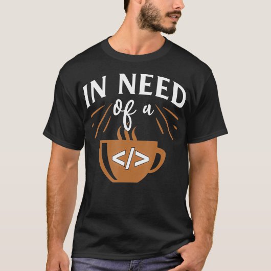Funny Computer Engineer Codering Javascript Coffee T-shirt (Voorkant)