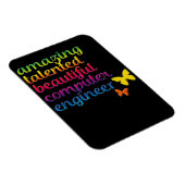 Funny Computer Engineer | Cute Girl Engineering Magneet (Rechterzijde)