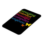 Funny Computer Engineer | Cute Girl Engineering Magneet (Linkerzijde)