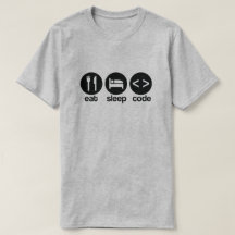 Funny Computer Programmer Eat Sleep Code T-Shirt