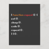 Funny Computer Science Coder Programmer Briefkaart (Voorkant)