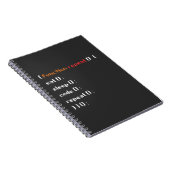 Funny Computer Science Coder Programmer Function Notitieboek (Rechterzijde)